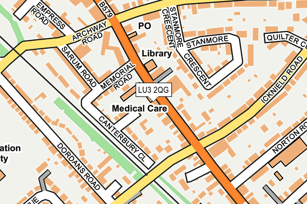 LU3 2QG map - OS OpenMap – Local (Ordnance Survey)
