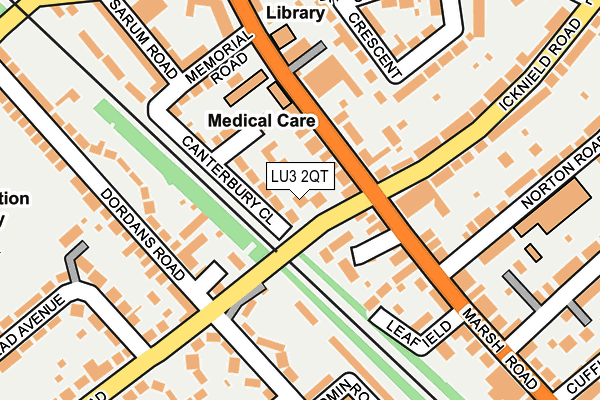LU3 2QT map - OS OpenMap – Local (Ordnance Survey)