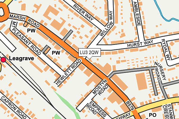 LU3 2QW map - OS OpenMap – Local (Ordnance Survey)