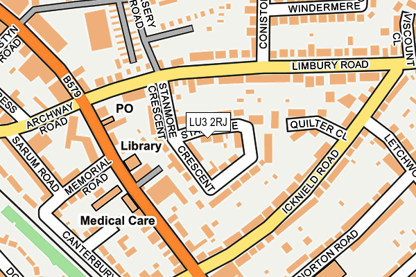 LU3 2RJ map - OS OpenMap – Local (Ordnance Survey)