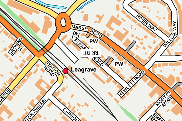 LU3 2RL map - OS OpenMap – Local (Ordnance Survey)