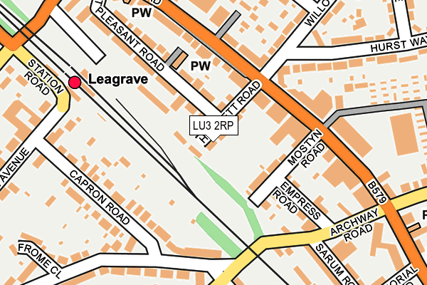 LU3 2RP map - OS OpenMap – Local (Ordnance Survey)