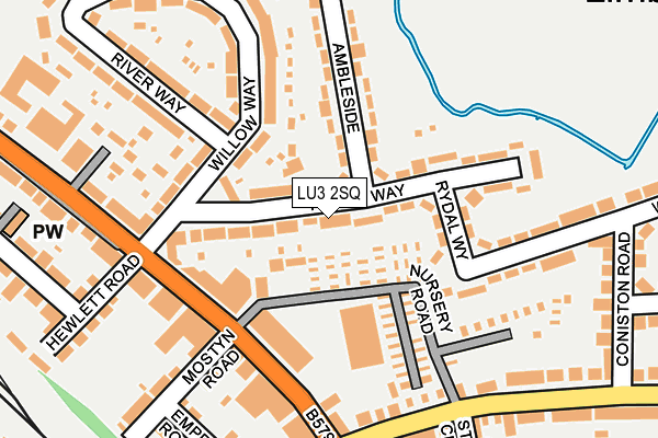 LU3 2SQ map - OS OpenMap – Local (Ordnance Survey)