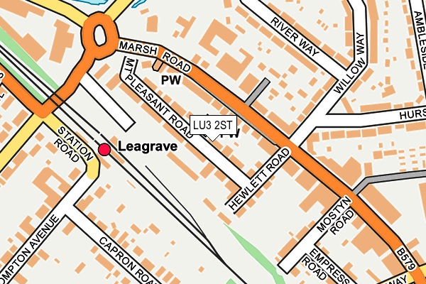 LU3 2ST map - OS OpenMap – Local (Ordnance Survey)