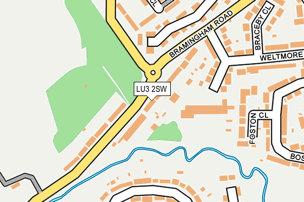 LU3 2SW map - OS OpenMap – Local (Ordnance Survey)