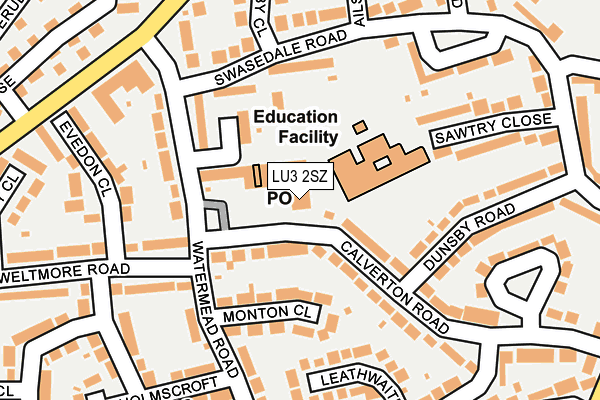 LU3 2SZ map - OS OpenMap – Local (Ordnance Survey)