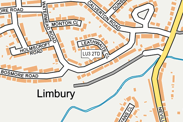 LU3 2TD map - OS OpenMap – Local (Ordnance Survey)