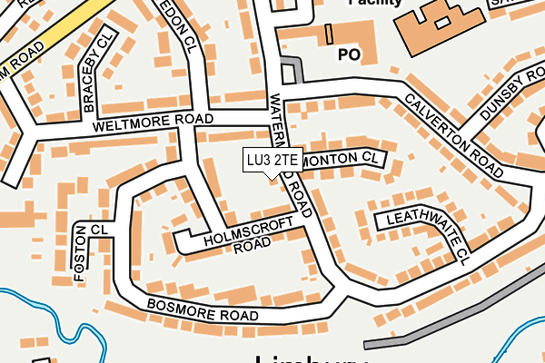 LU3 2TE map - OS OpenMap – Local (Ordnance Survey)