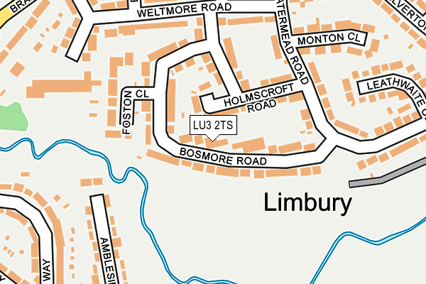 LU3 2TS map - OS OpenMap – Local (Ordnance Survey)