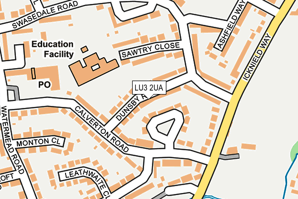 LU3 2UA map - OS OpenMap – Local (Ordnance Survey)