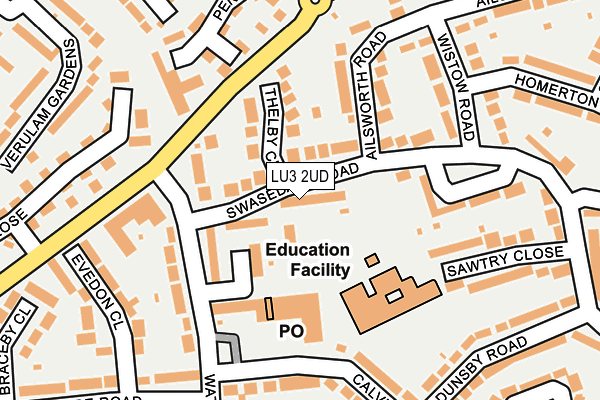 LU3 2UD map - OS OpenMap – Local (Ordnance Survey)