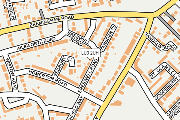 LU3 2UH map - OS OpenMap – Local (Ordnance Survey)