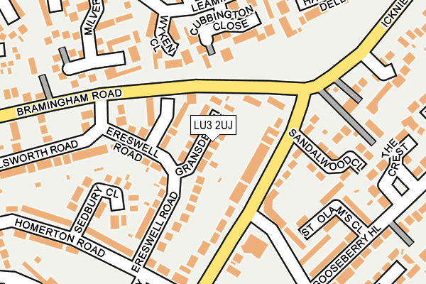 LU3 2UJ map - OS OpenMap – Local (Ordnance Survey)