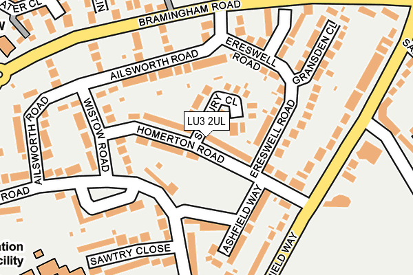 LU3 2UL map - OS OpenMap – Local (Ordnance Survey)