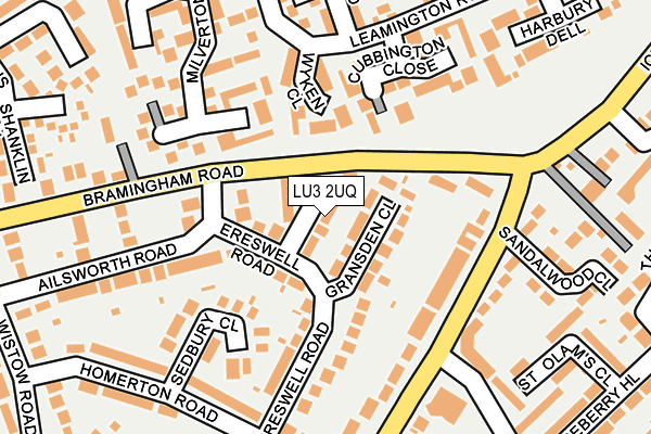 LU3 2UQ map - OS OpenMap – Local (Ordnance Survey)
