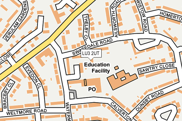 LU3 2UT map - OS OpenMap – Local (Ordnance Survey)