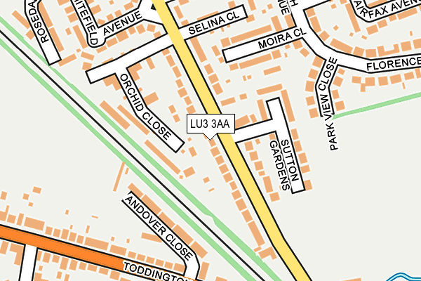 LU3 3AA map - OS OpenMap – Local (Ordnance Survey)