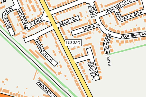 LU3 3AG map - OS OpenMap – Local (Ordnance Survey)