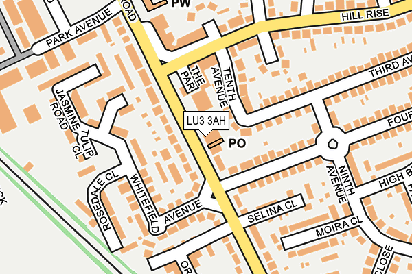 LU3 3AH map - OS OpenMap – Local (Ordnance Survey)
