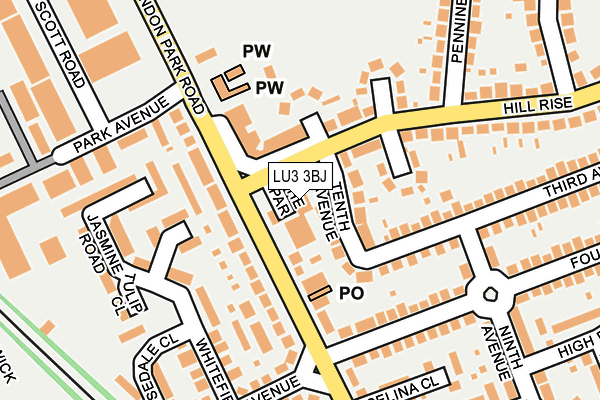 LU3 3BJ map - OS OpenMap – Local (Ordnance Survey)