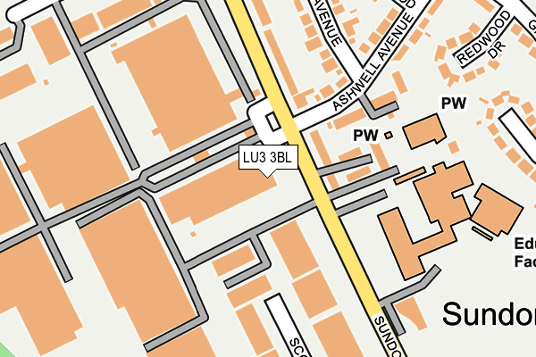 LU3 3BL map - OS OpenMap – Local (Ordnance Survey)