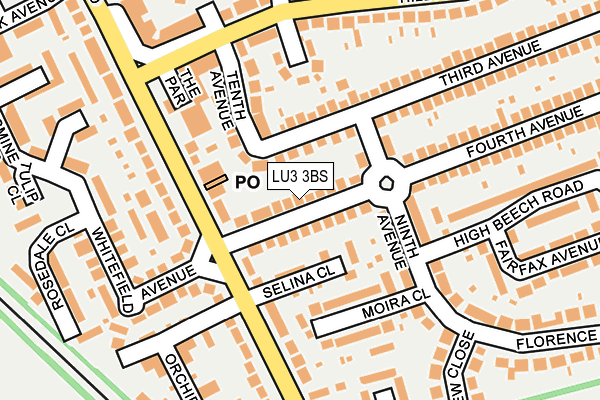 LU3 3BS map - OS OpenMap – Local (Ordnance Survey)