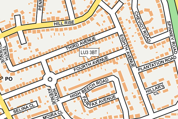 LU3 3BT map - OS OpenMap – Local (Ordnance Survey)