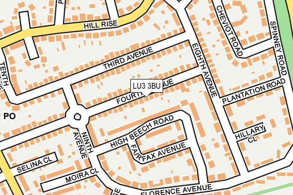 LU3 3BU map - OS OpenMap – Local (Ordnance Survey)