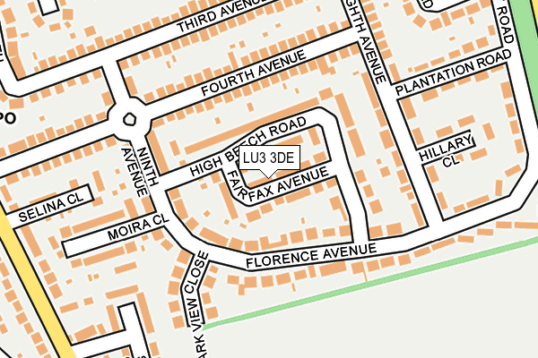 LU3 3DE map - OS OpenMap – Local (Ordnance Survey)
