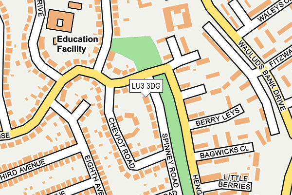 LU3 3DG map - OS OpenMap – Local (Ordnance Survey)