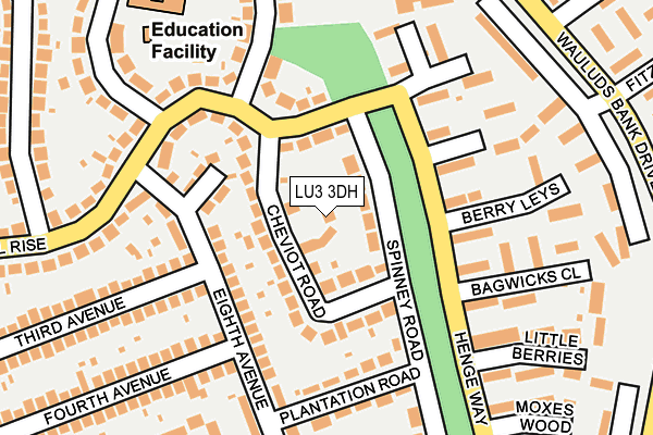 LU3 3DH map - OS OpenMap – Local (Ordnance Survey)