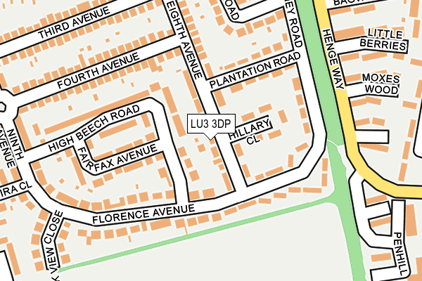 LU3 3DP map - OS OpenMap – Local (Ordnance Survey)