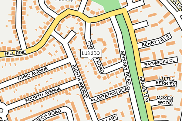 LU3 3DQ map - OS OpenMap – Local (Ordnance Survey)