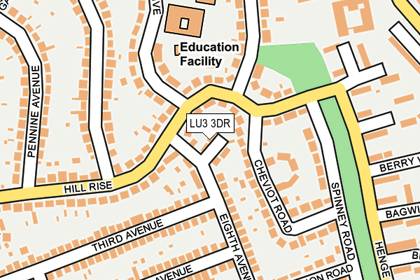 LU3 3DR map - OS OpenMap – Local (Ordnance Survey)