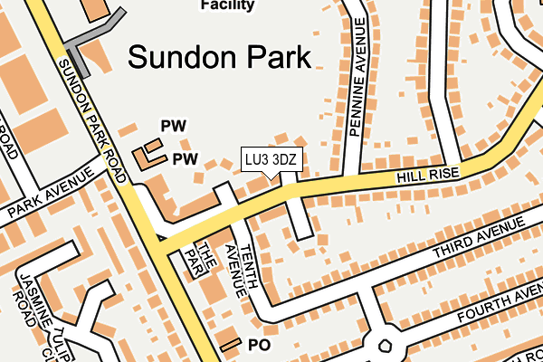 LU3 3DZ map - OS OpenMap – Local (Ordnance Survey)