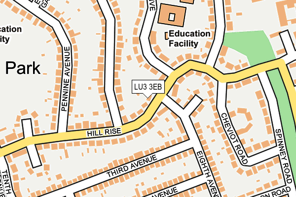 LU3 3EB map - OS OpenMap – Local (Ordnance Survey)