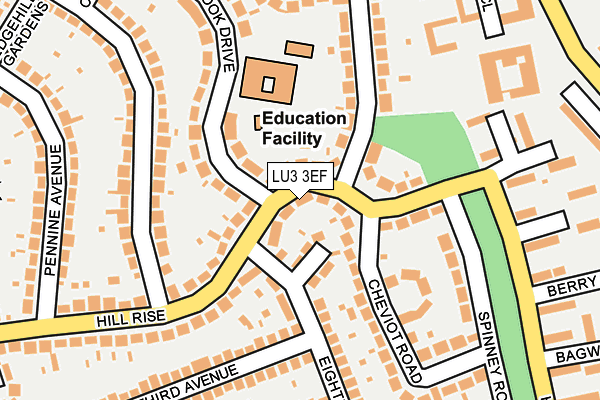 LU3 3EF map - OS OpenMap – Local (Ordnance Survey)