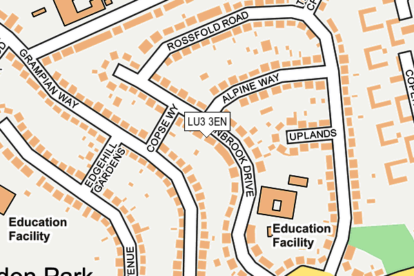 LU3 3EN map - OS OpenMap – Local (Ordnance Survey)