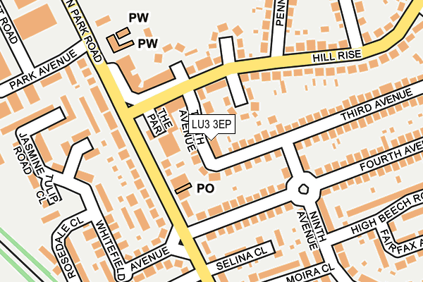 LU3 3EP map - OS OpenMap – Local (Ordnance Survey)
