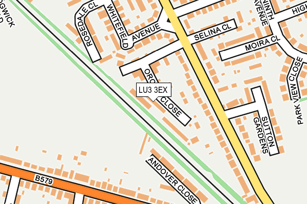 LU3 3EX map - OS OpenMap – Local (Ordnance Survey)