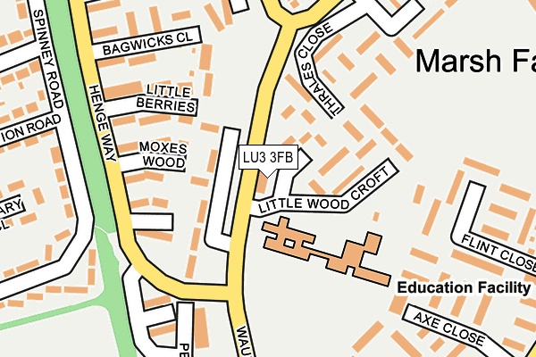 LU3 3FB map - OS OpenMap – Local (Ordnance Survey)