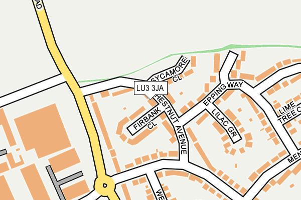 LU3 3JA map - OS OpenMap – Local (Ordnance Survey)