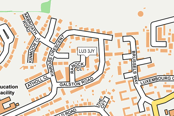 LU3 3JY map - OS OpenMap – Local (Ordnance Survey)