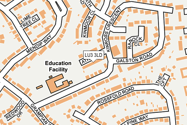 LU3 3LD map - OS OpenMap – Local (Ordnance Survey)