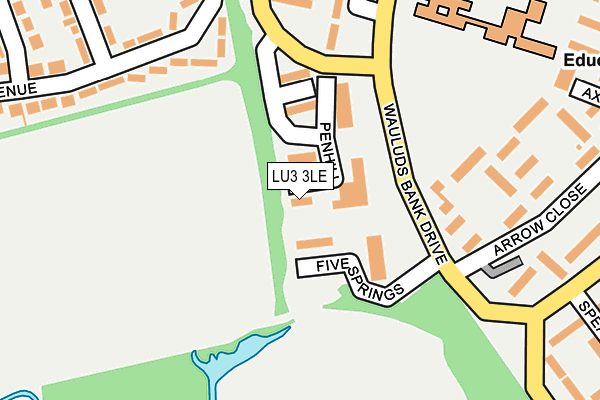 LU3 3LE map - OS OpenMap – Local (Ordnance Survey)