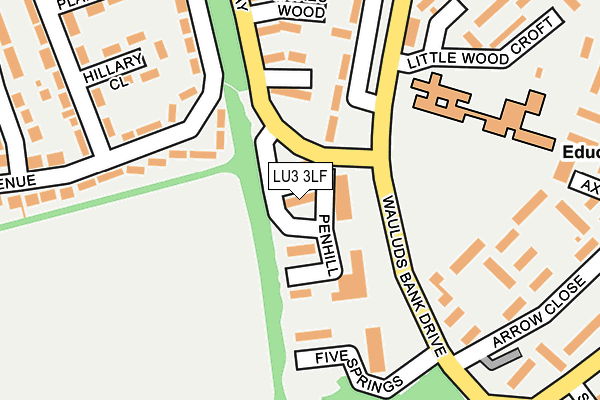 LU3 3LF map - OS OpenMap – Local (Ordnance Survey)