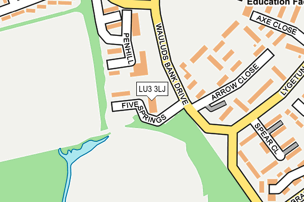 LU3 3LJ map - OS OpenMap – Local (Ordnance Survey)