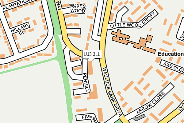 LU3 3LL map - OS OpenMap – Local (Ordnance Survey)