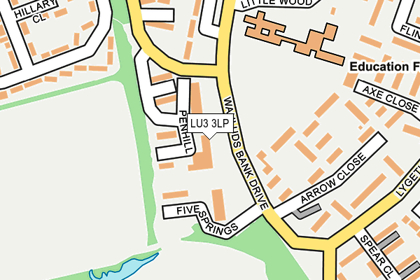 LU3 3LP map - OS OpenMap – Local (Ordnance Survey)