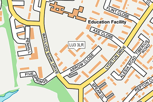 LU3 3LR map - OS OpenMap – Local (Ordnance Survey)